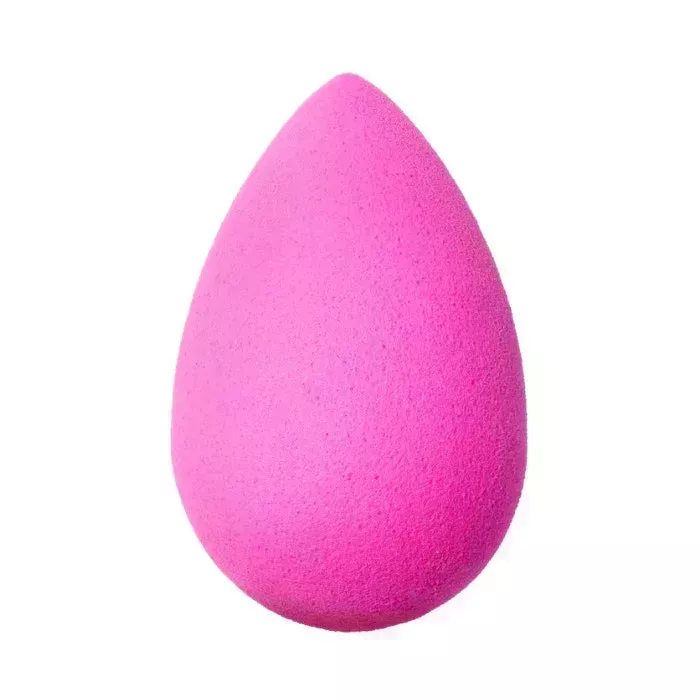 Beauty Blender Original pink oval beauty sponge on white background