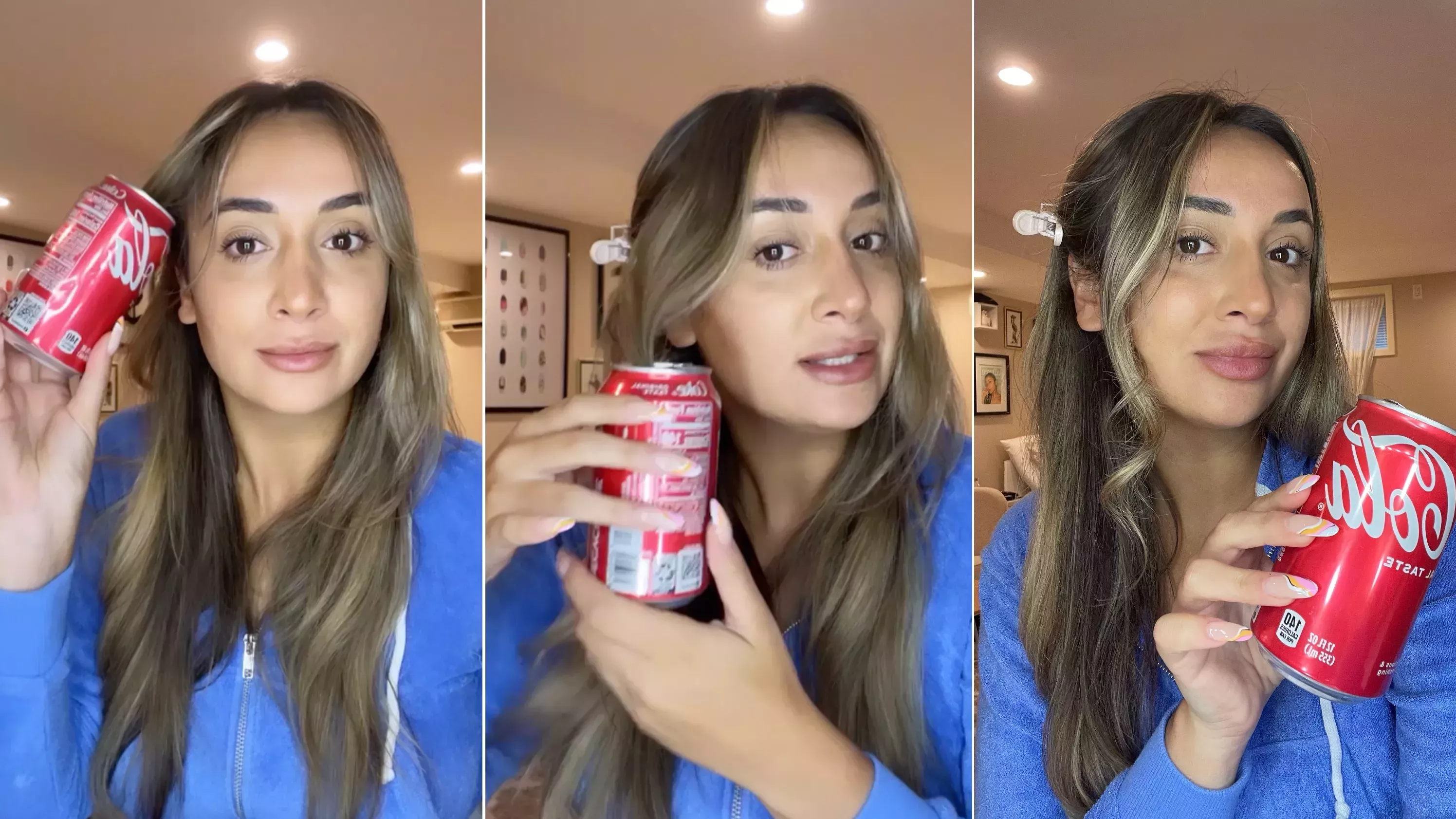 TikTok me convenció de que me rizara el pelo con una lata de refresco