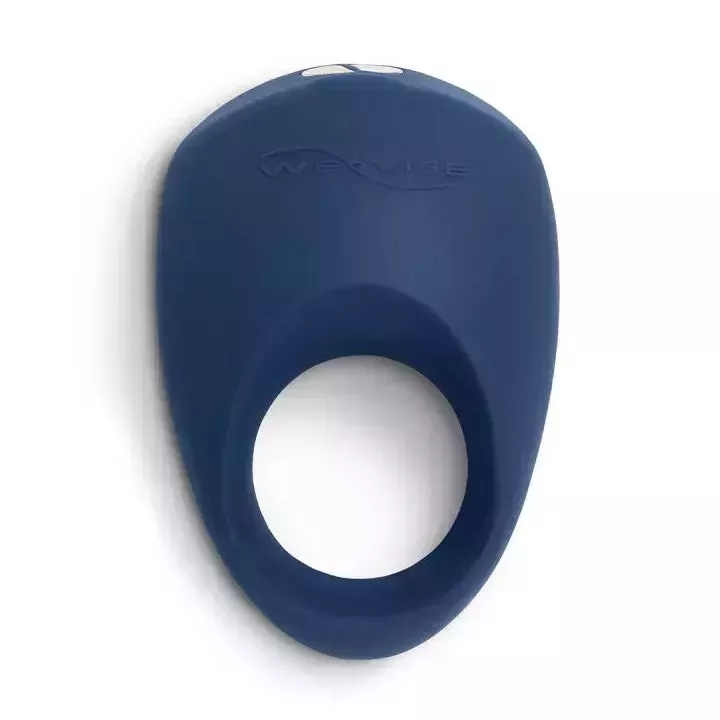 We-Vibe Pivot blue cock ring on white background