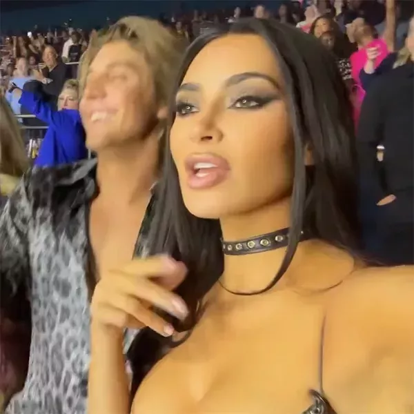 Kim Kardashian y los prometidos Chris Appleton y Lukas Gage pasan una noche divertida en el concierto de Usher