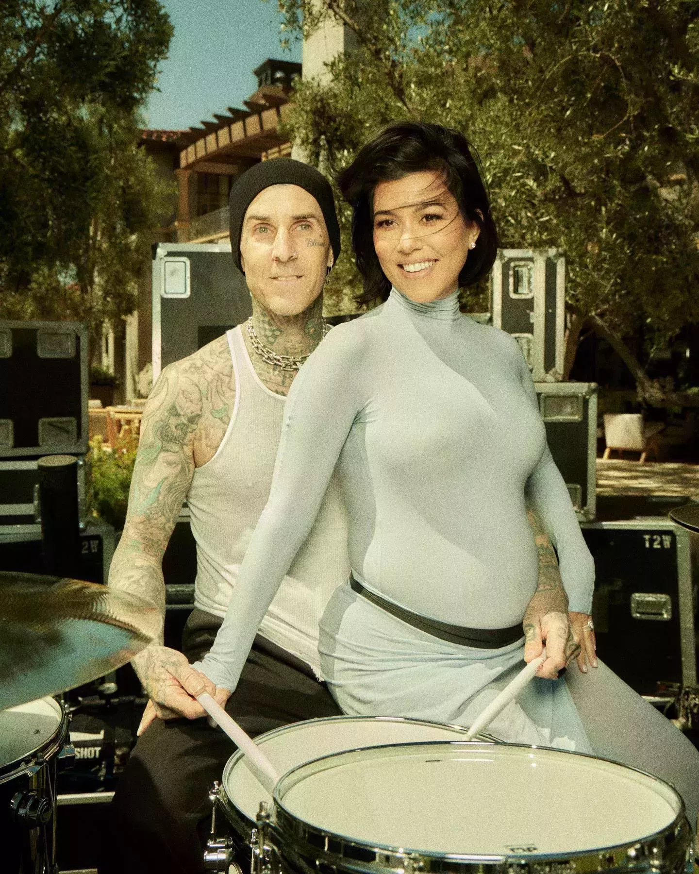 Kourtney Kardashian Barker and Travis Barker Gender Reveal Party