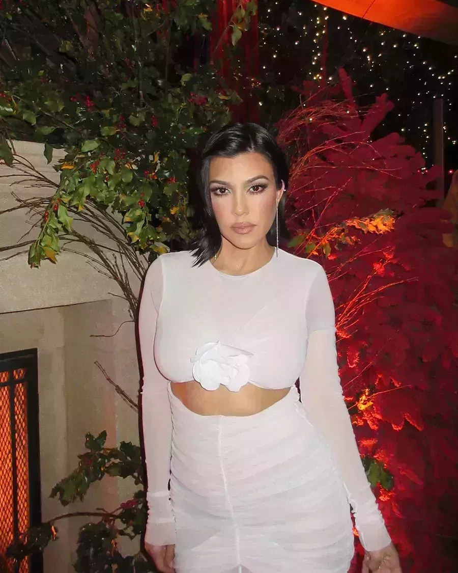 Kourtney Kardashian Barker at 2022 Christmas Eve Party