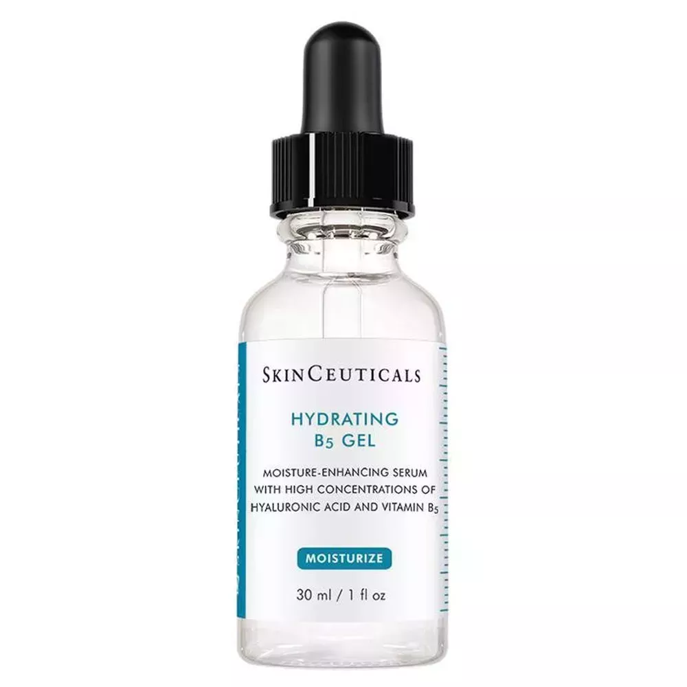 Skinceuticals Hydrating B5 Gel in glass dropper bottle on white background