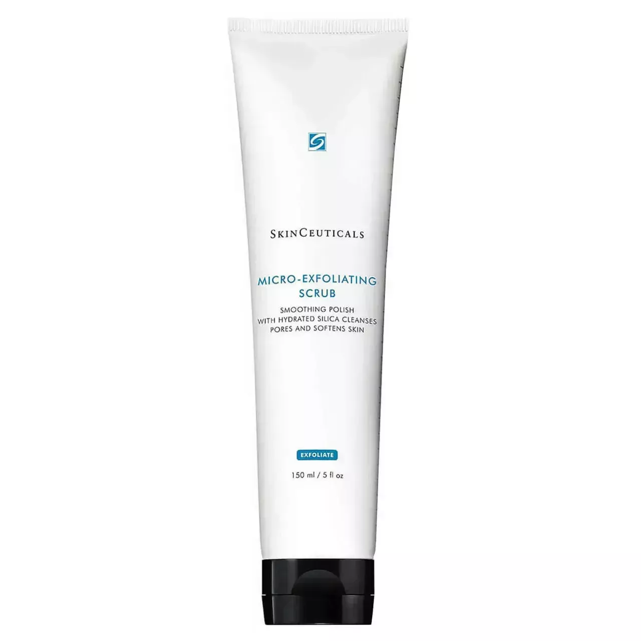 SkinCeuticals Micro-Exfoliating Scrub white tube with black cap on white background