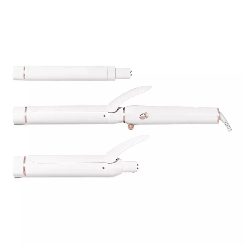 T3 Switch Kit Wave Trio: The T3 Switch Kit Wave Trio curling iron set on a white background