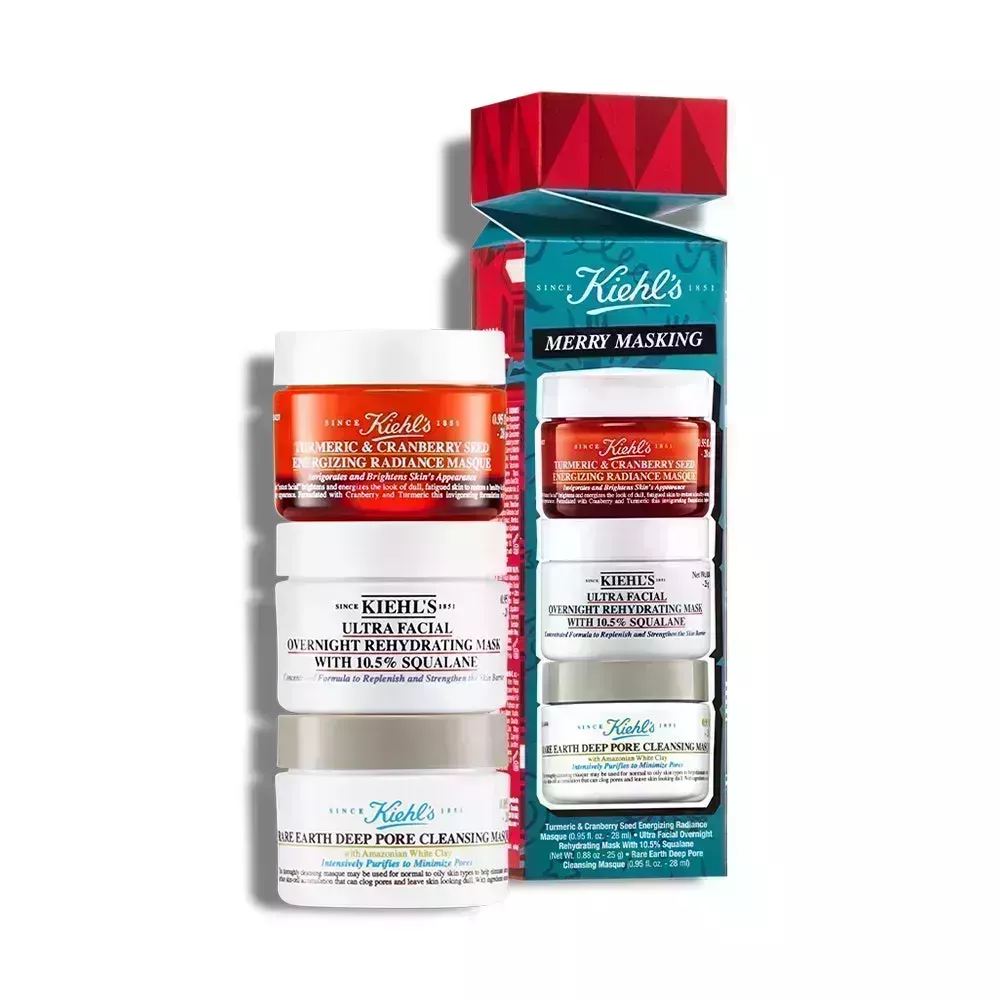 Kiehl's Merry Masking Set on white background