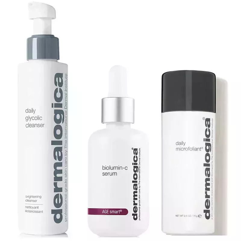 the Dermalogica Brightening Trio on a white background