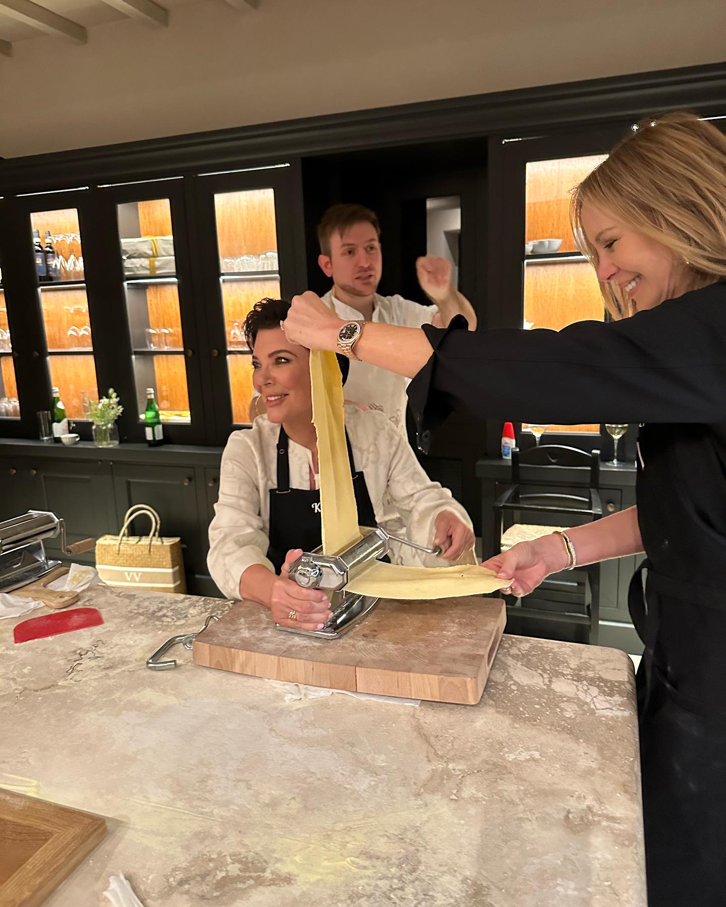 Kris Jenner’s Pasta Primavera and Garlic Bread