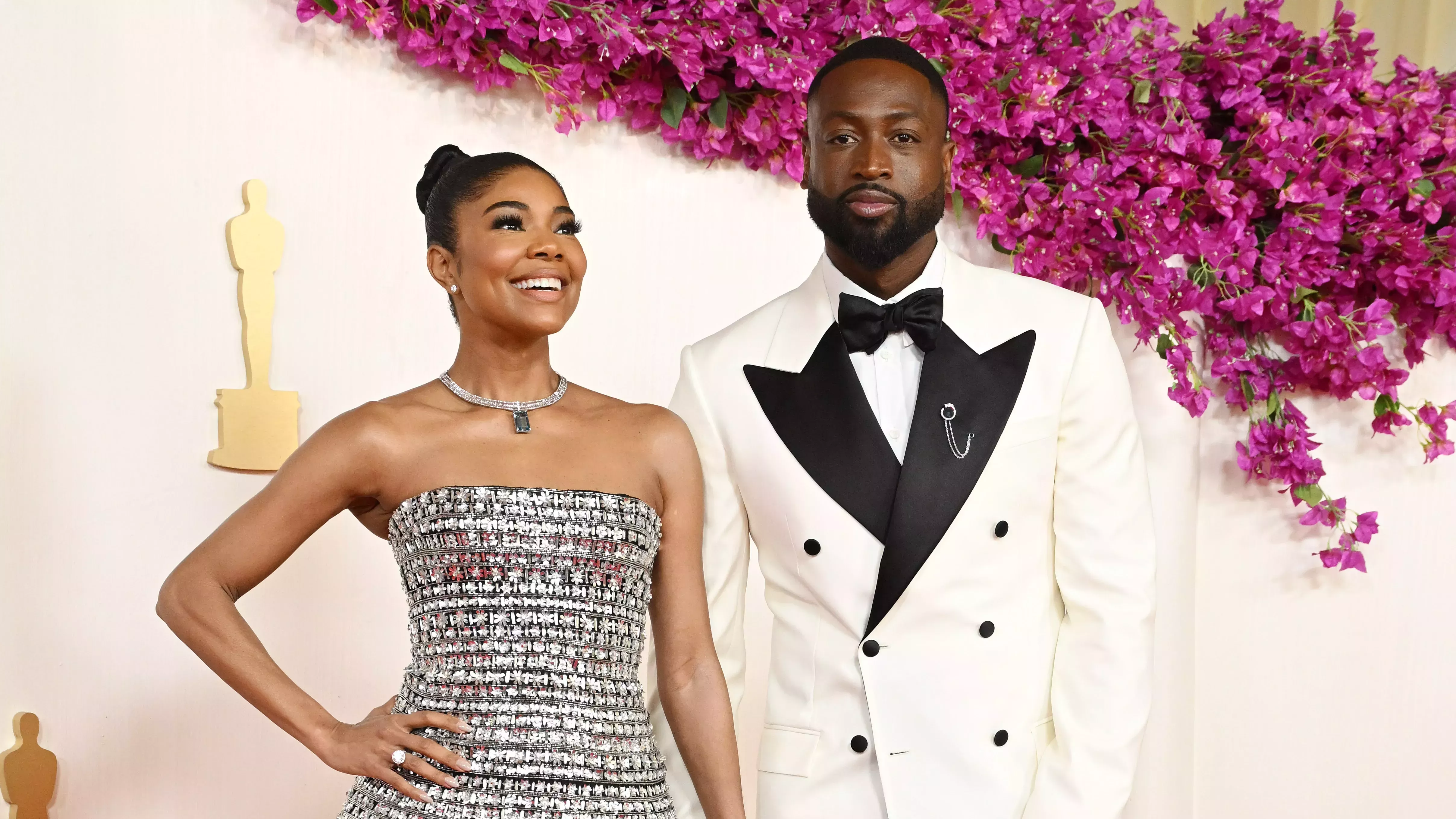 Gabrielle Union y Dwyane Wade lucieron manicuras muy diferentes en los Oscar 2024