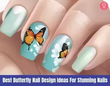 50 mejores ideas de diseño de uñas de mariposa para las uñas impresionantes