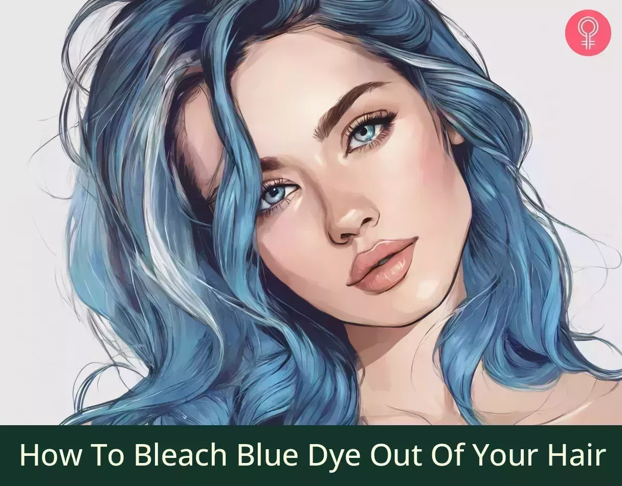 Cómo decolorar el tinte azul del pelo