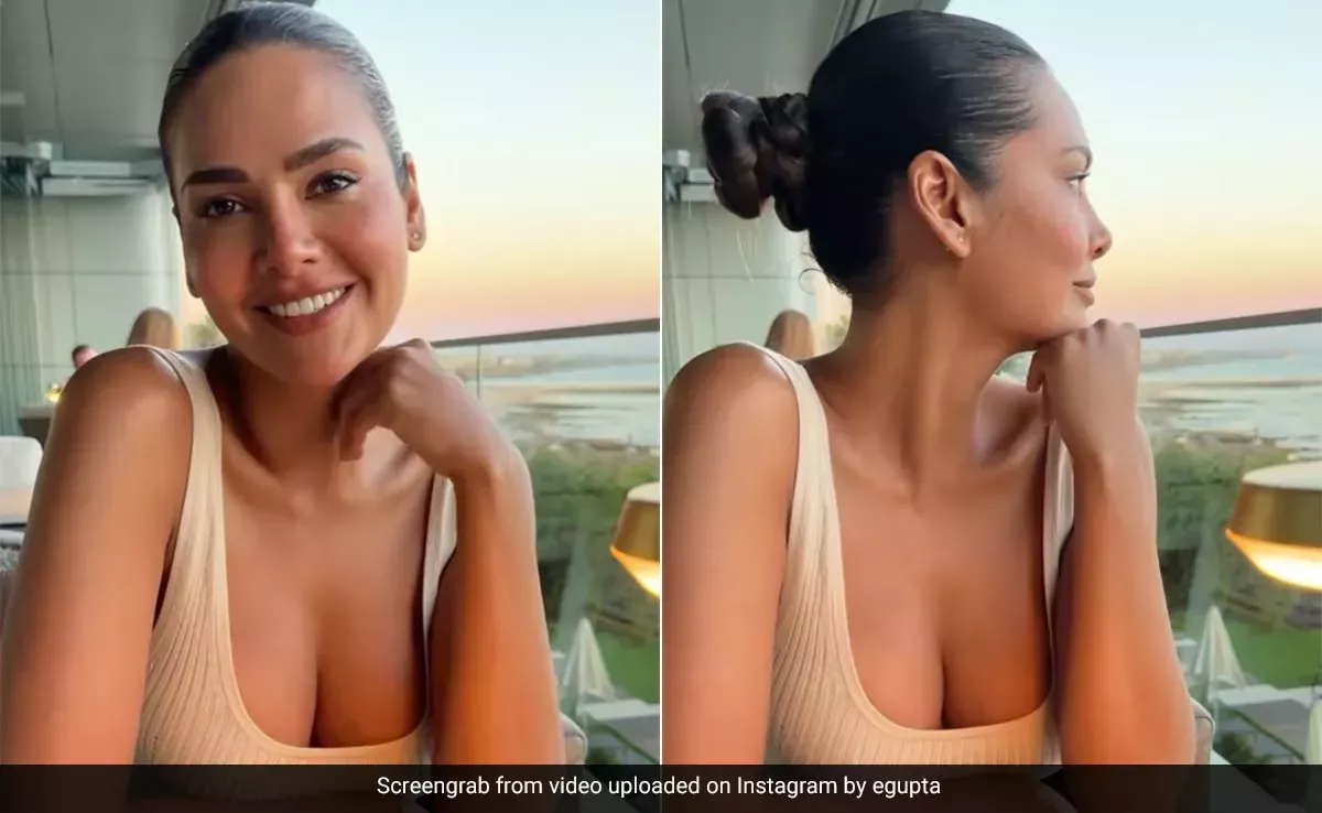 El radiante maquillaje bronceado de Esha Gupta llegó a Portugal para rivalizar con el sol