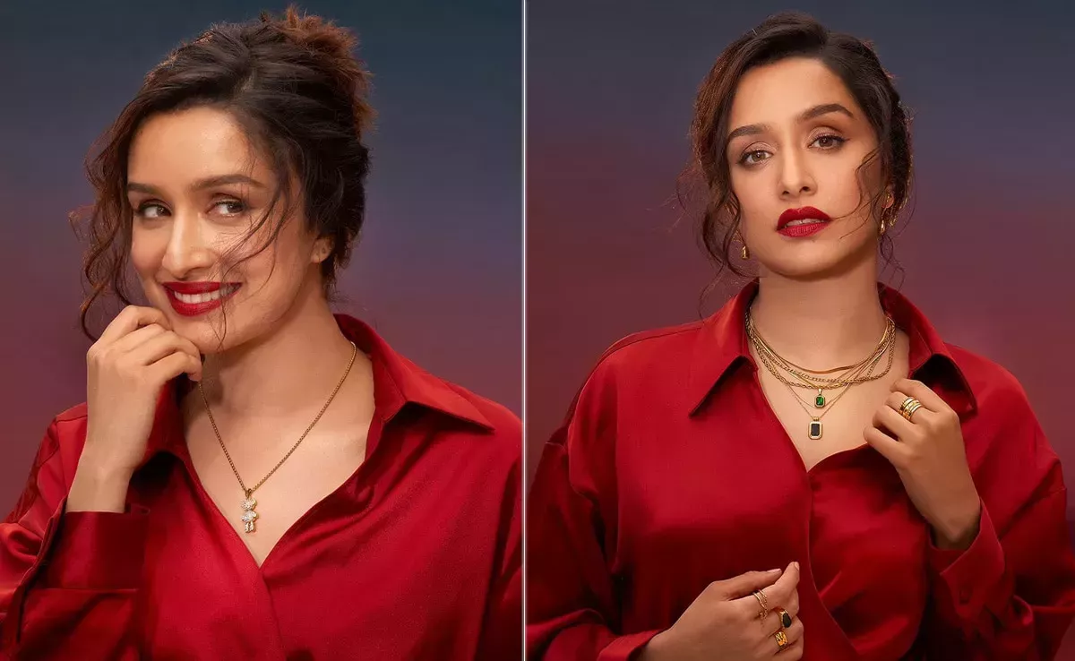 El atrevido labio rojo de Shraddha Kapoor es probablemente la 