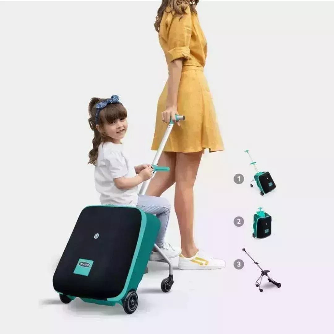 Trike Suitcase: Teal Green