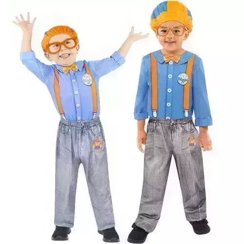 Kids Halloween Costumes: Amscan - Officially Licensed Mr Blippi Kids Fancy Dress Costume