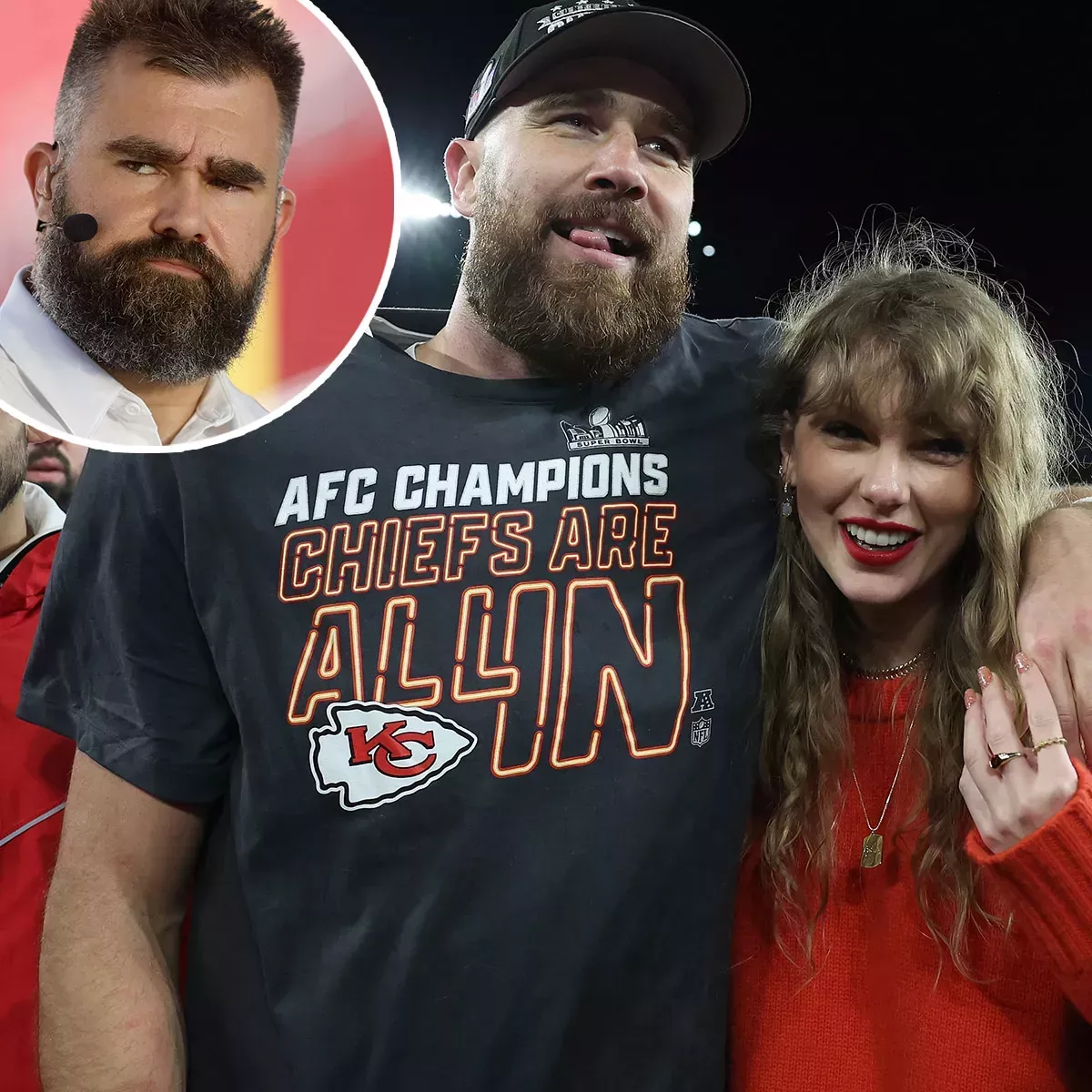 Jason Kelce replica a los críticos que dicen que el "lento comienzo" de Travis Kelce en los Chiefs se debe a Taylor Swift