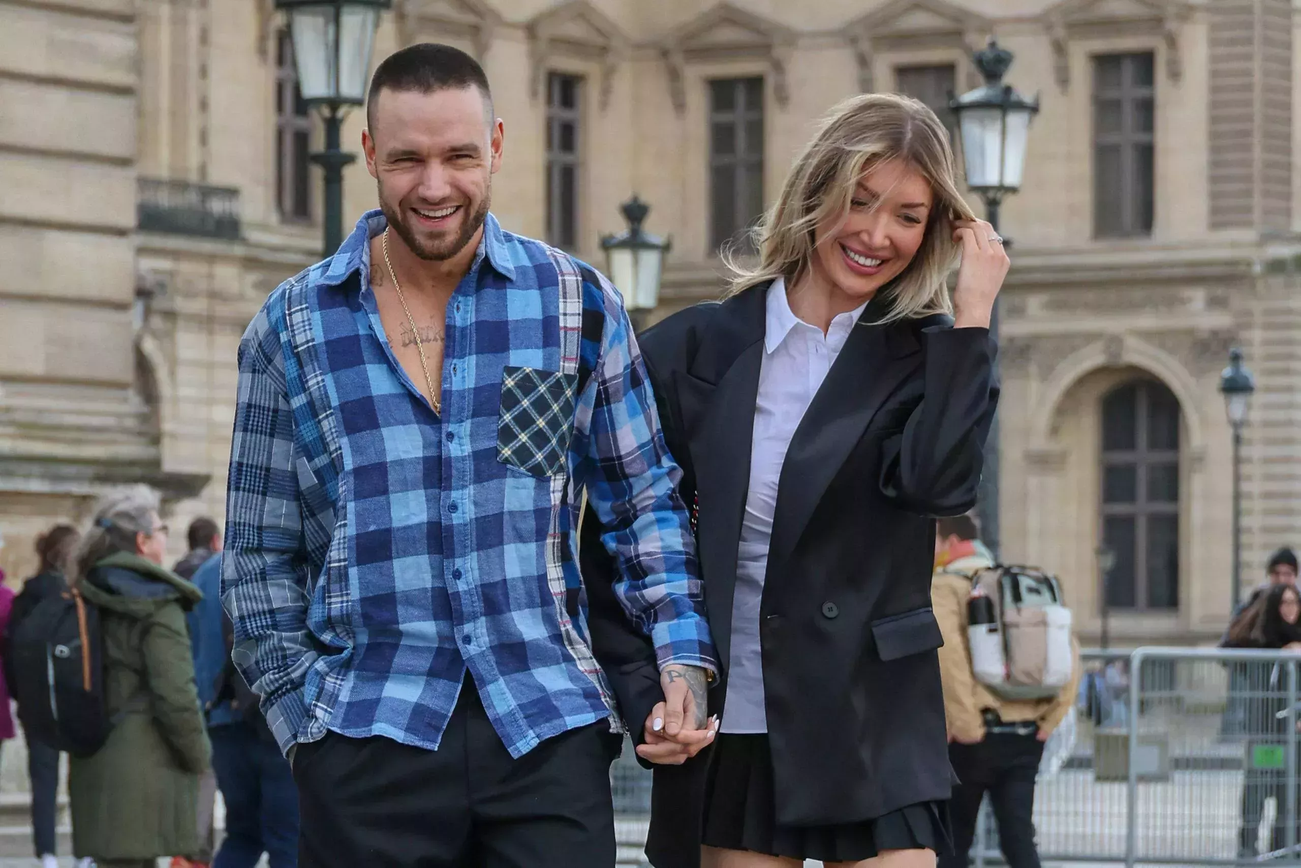 Kate Cassidy and Liam Payne at Paris Fashion Week in March 2024