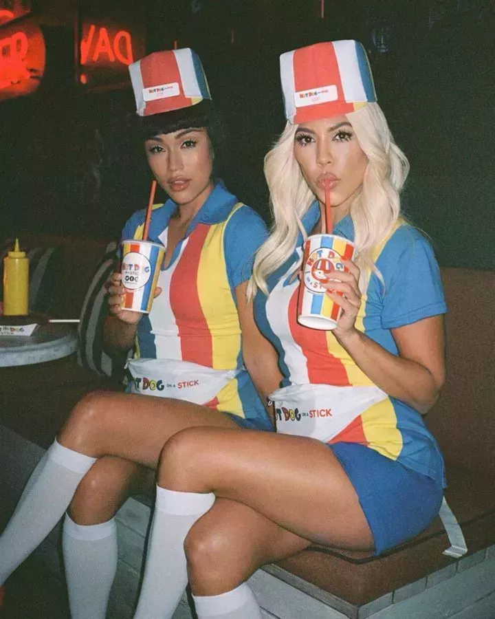 Kourtney Kardashian and Steph Shep halloween