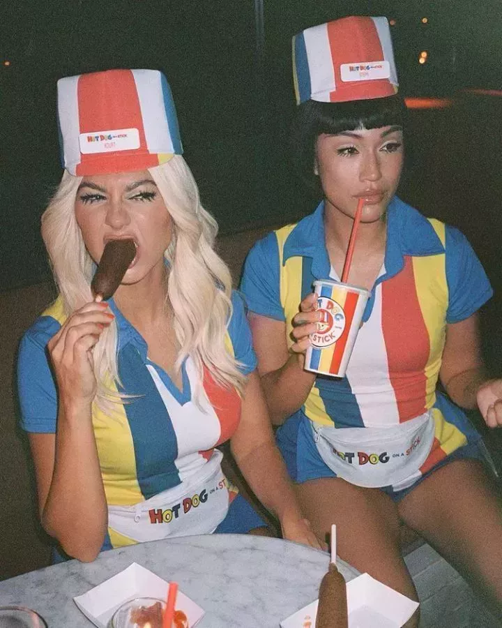 Kourtney Kardashian and Steph Shep halloween