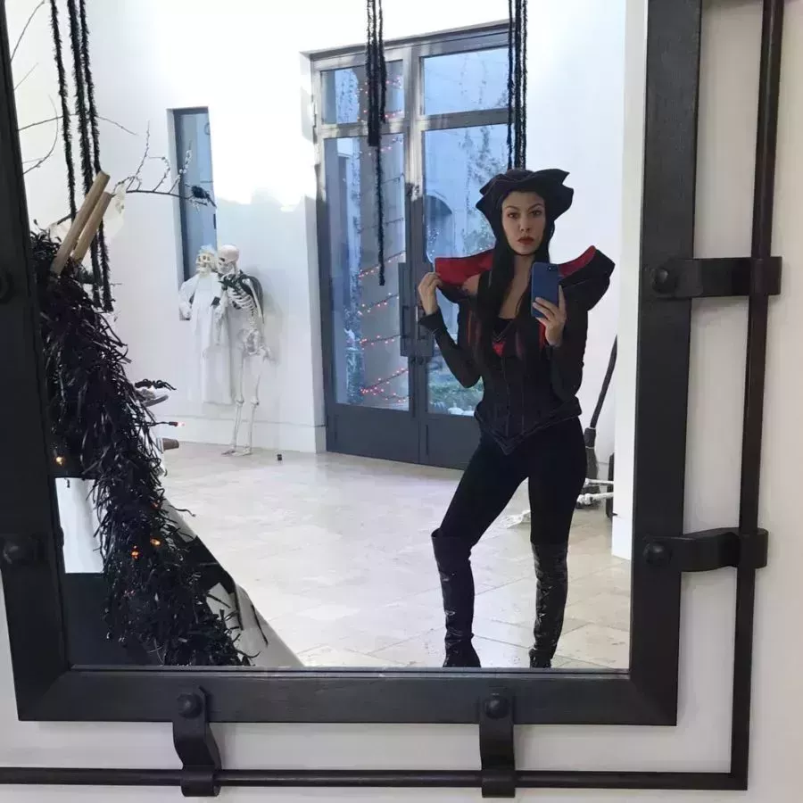 Kourtney Kardashian throwback halloween costume