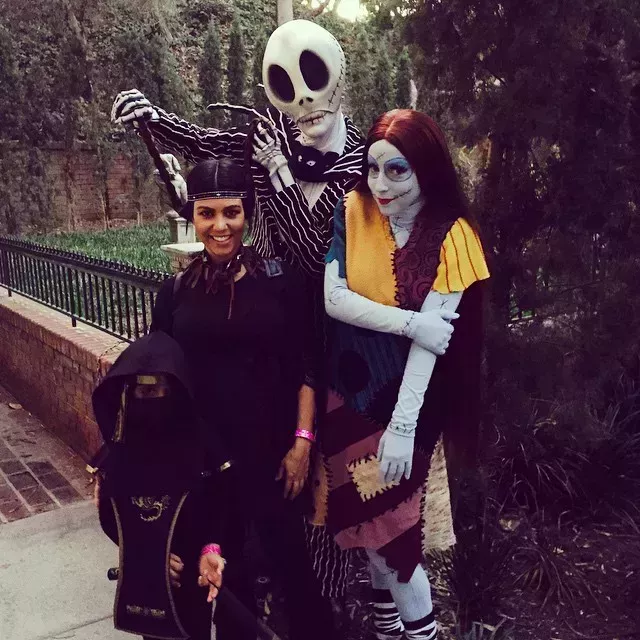 Kourtney Kardashian throwback halloween costume