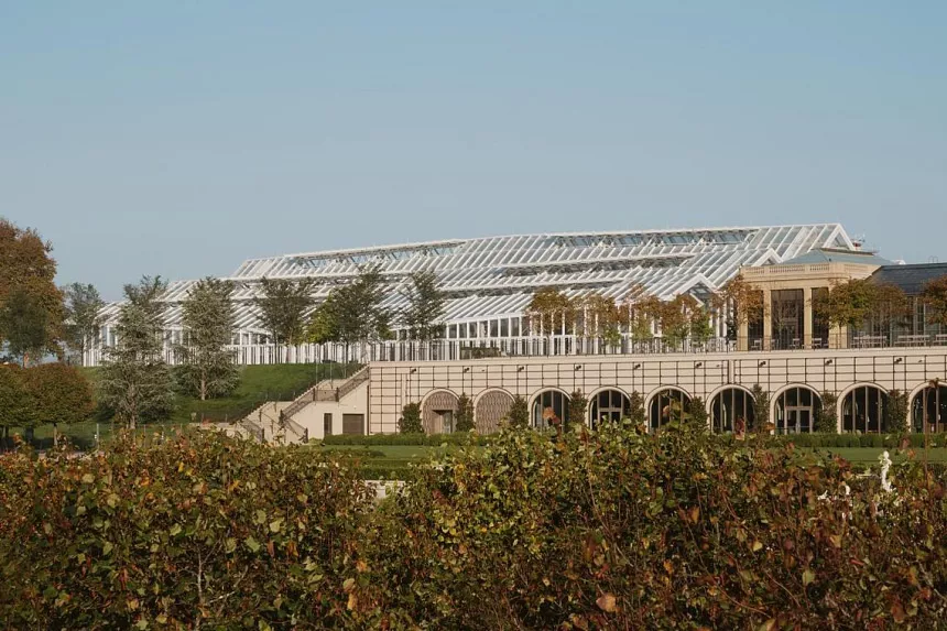 El nuevo West Conservancy en Longwood Gardens, fundado en la década de 1920, en Kennett Square, Pennsylvania.