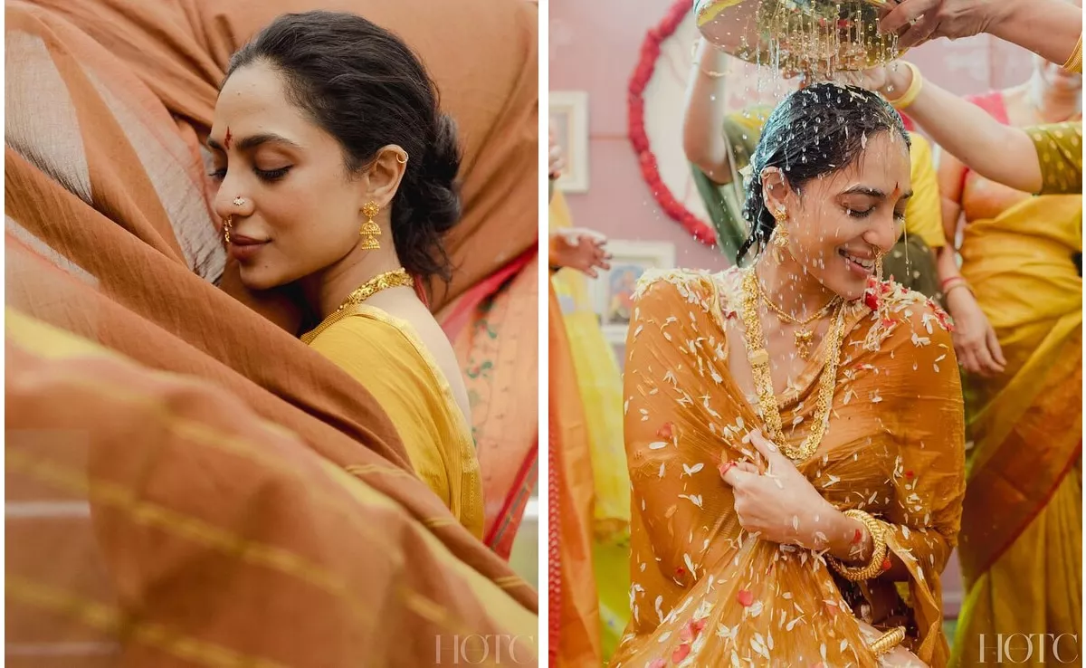 El Radiante Brillo Nupcial de Sobhita Dhulipala Durante sus Fiestas Pre-Nupciales