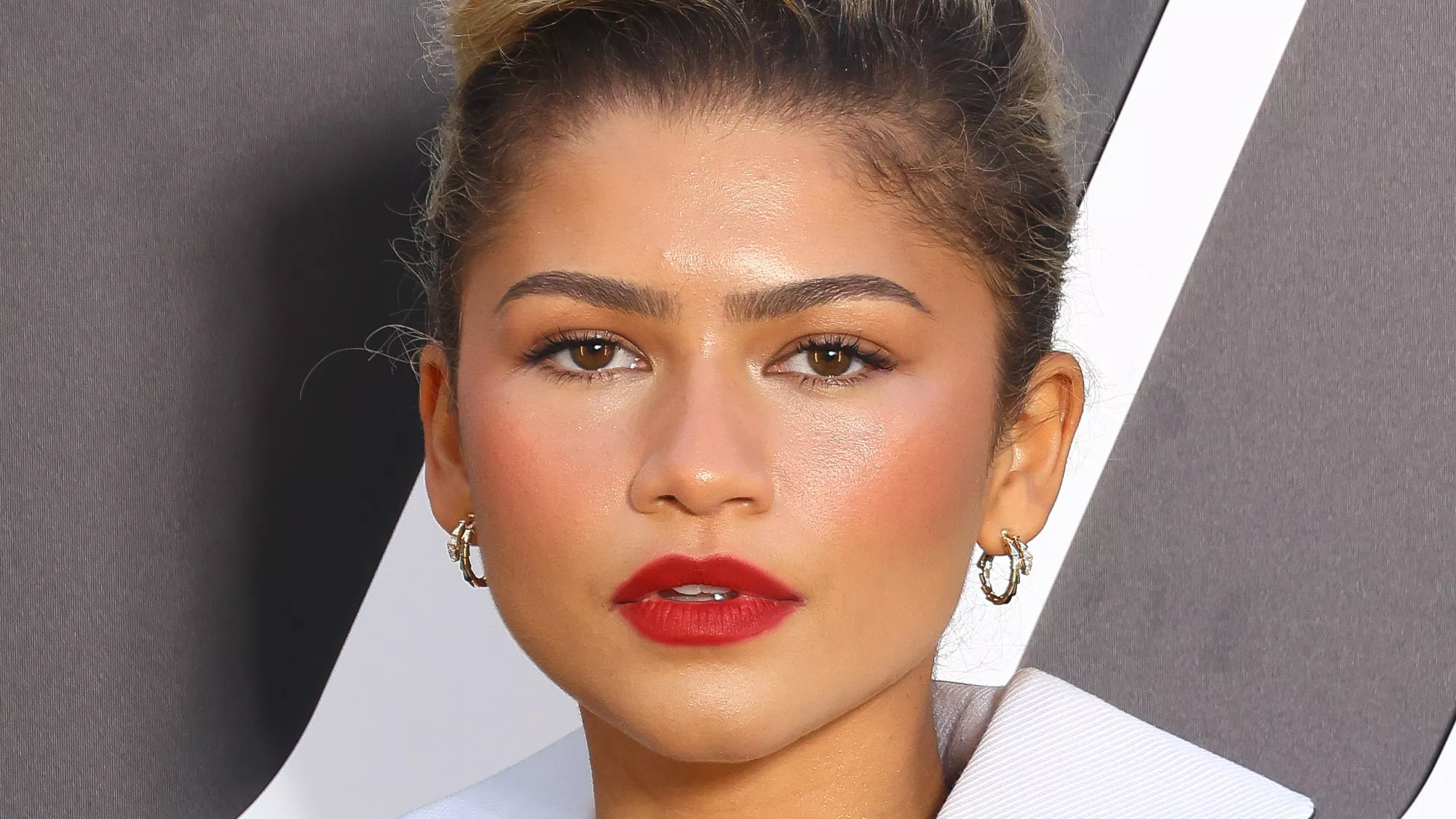 Zendaya llevó la coleta más sencilla posible a un evento de la alfombra roja