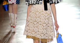 Miu Miu oscuro y a base de patchwork