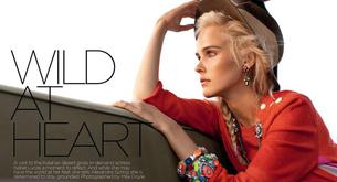 Wild At Heart, editorial de Vogue Australia con Isabel Lucas como modelo