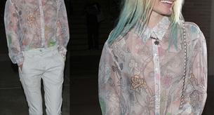 Kate Bosworth de punta en verde en el concierto de Coldplay