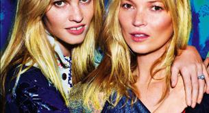 Kate Moss y Lara Stone en el número 7 de LOVE Magazine