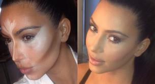 Kim Kardashian y el antes y el después de su maquillaje