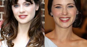 Una Zooey Deschanel irreconocible sin flequillo 