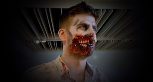 Gerard Pique maquillado de zombie por una fan