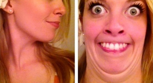 Chicas guapas ponen caras feas en internet