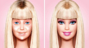Así es Barbie sin maquillaje