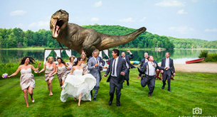 La mejor foto de boda, inspirada en Parque Jurásico