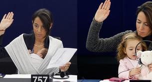 Licia Ronzulli, la eurodiputada que acude al parlamento con su hija