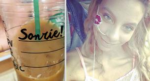 Un mensaje en su bebida de Starbucks le cambió la vida