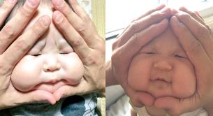 La tendencia japonesa de estrujar a tu hijo para que parezca una bolita de arroz