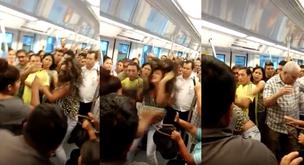 El motivo de esta pelea en el metro genera polémica en las redes sociales