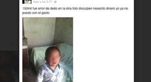 Vende a su hijo en Facebook porque “no puede con el gasto”