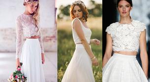 Vestidos de novia de dos piezas: cuando la moda nupcial se vuelve sexy