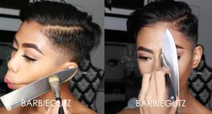  Así de arriesgados son estos tutoriales de belleza con cuchillos